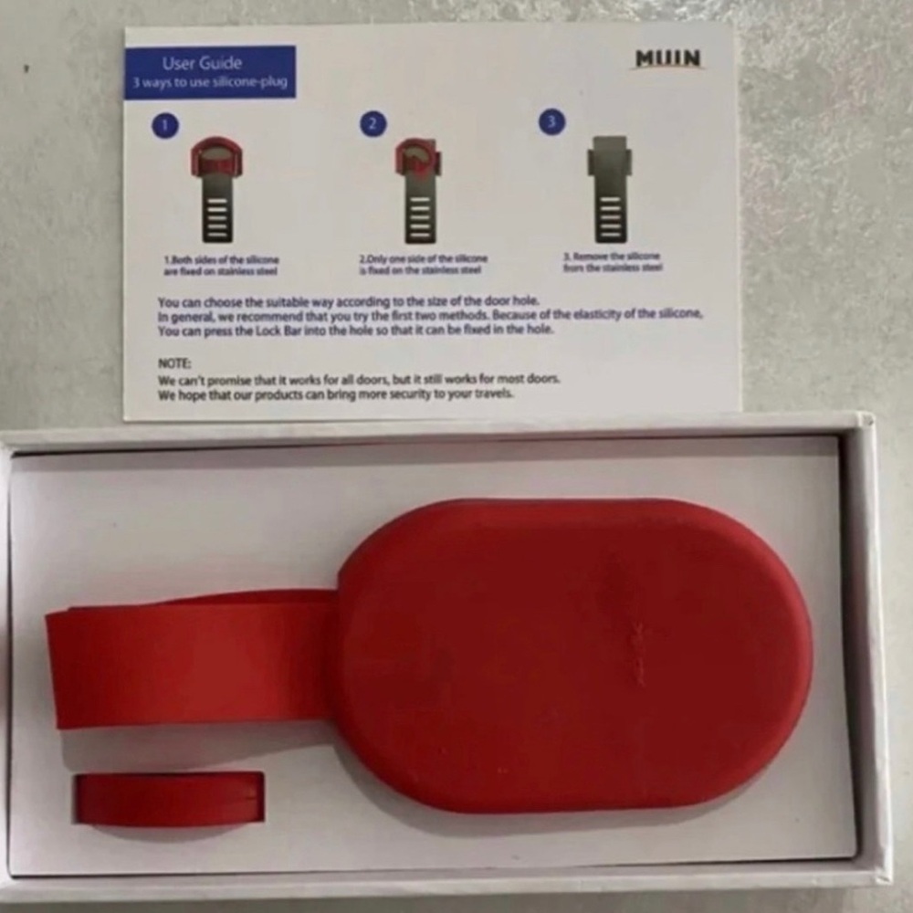 Lot Of 5.  Travel Portable Door Lock.